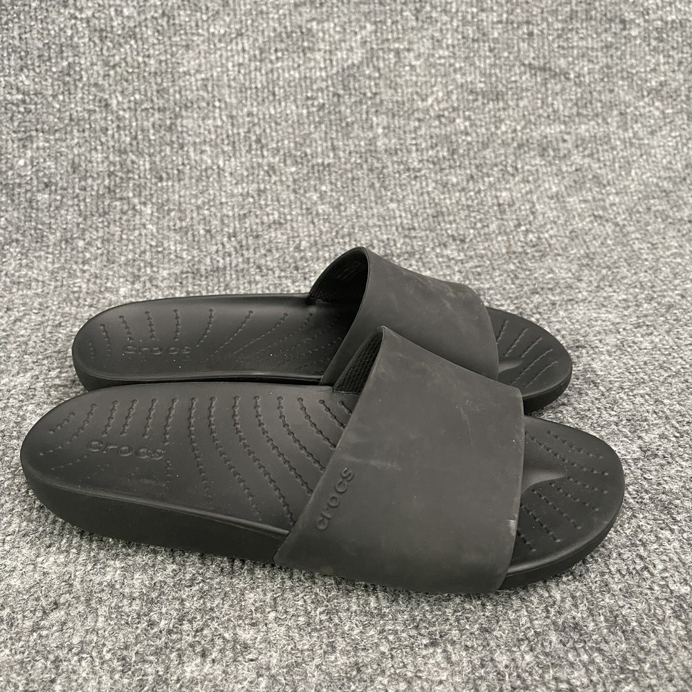 Crocs Splash Sandals Women's Sz 4 Black Slide Comfort Casual Pool
